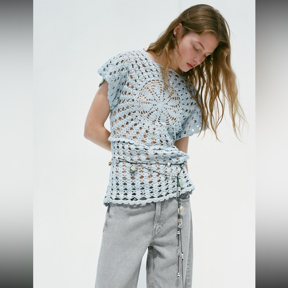 Zara crochet knit top - Picture 13 of 13